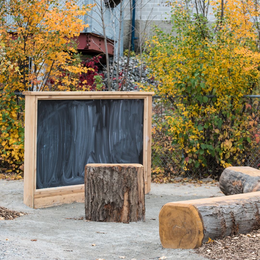 outdoor blackboard