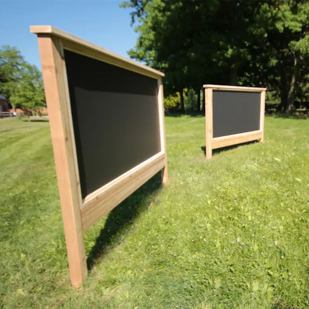 Raised Outdoor Chalkboard